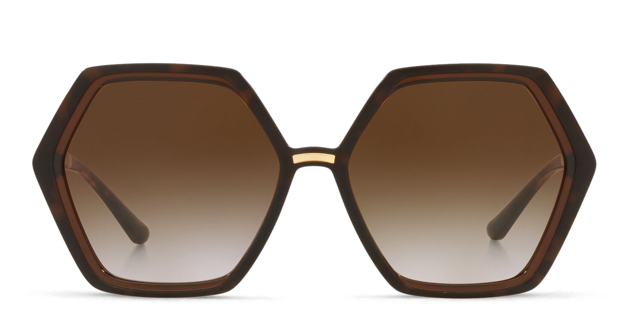 نظارة شمسية بإطار غير منتظم من دولتشي آند غابانا بلون مموه - صورة المنتج 1