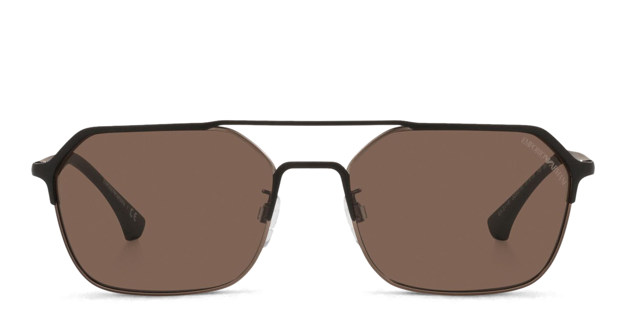 Emporio Armani Irregular Sunglasses in Black – Product Photo 1