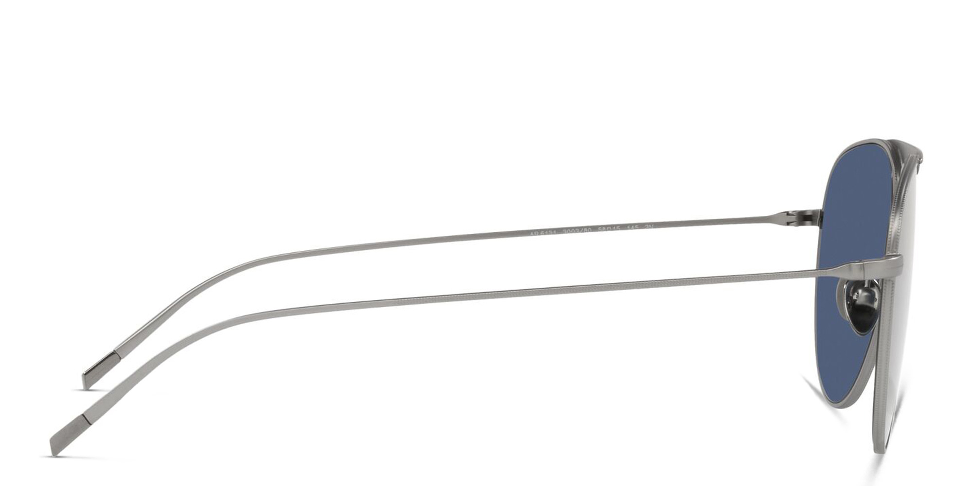 GIORGIO ARMANI Aviator Sunglasses in Matte Gunmetal – Product Photo 3