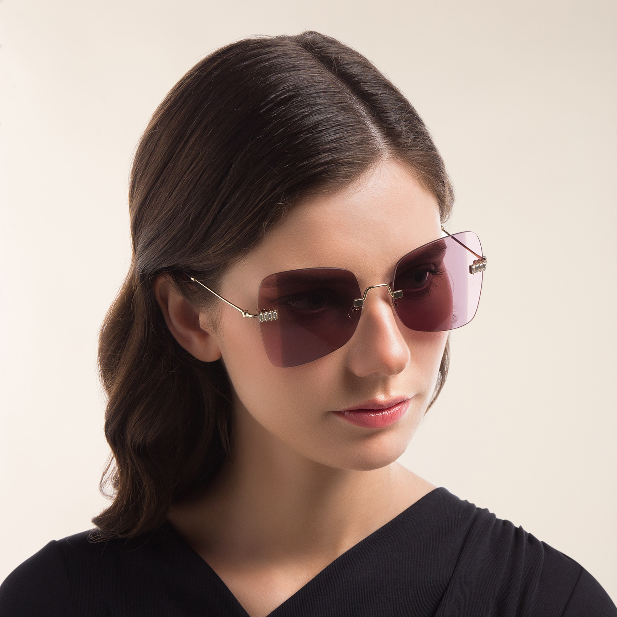 Miu Miu VMU06X Square Glasses | Fashion Eyewear