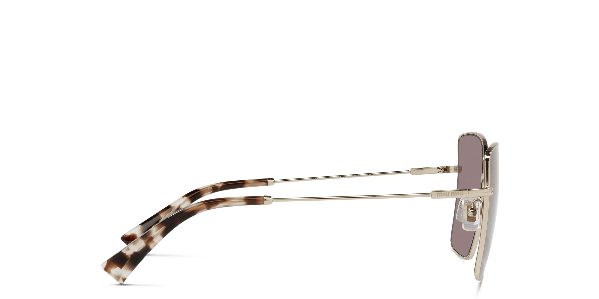 تسوق نظارة شمسية بإطار كات آي ميو ميو بلون ذهبي فاتح أونلاين.