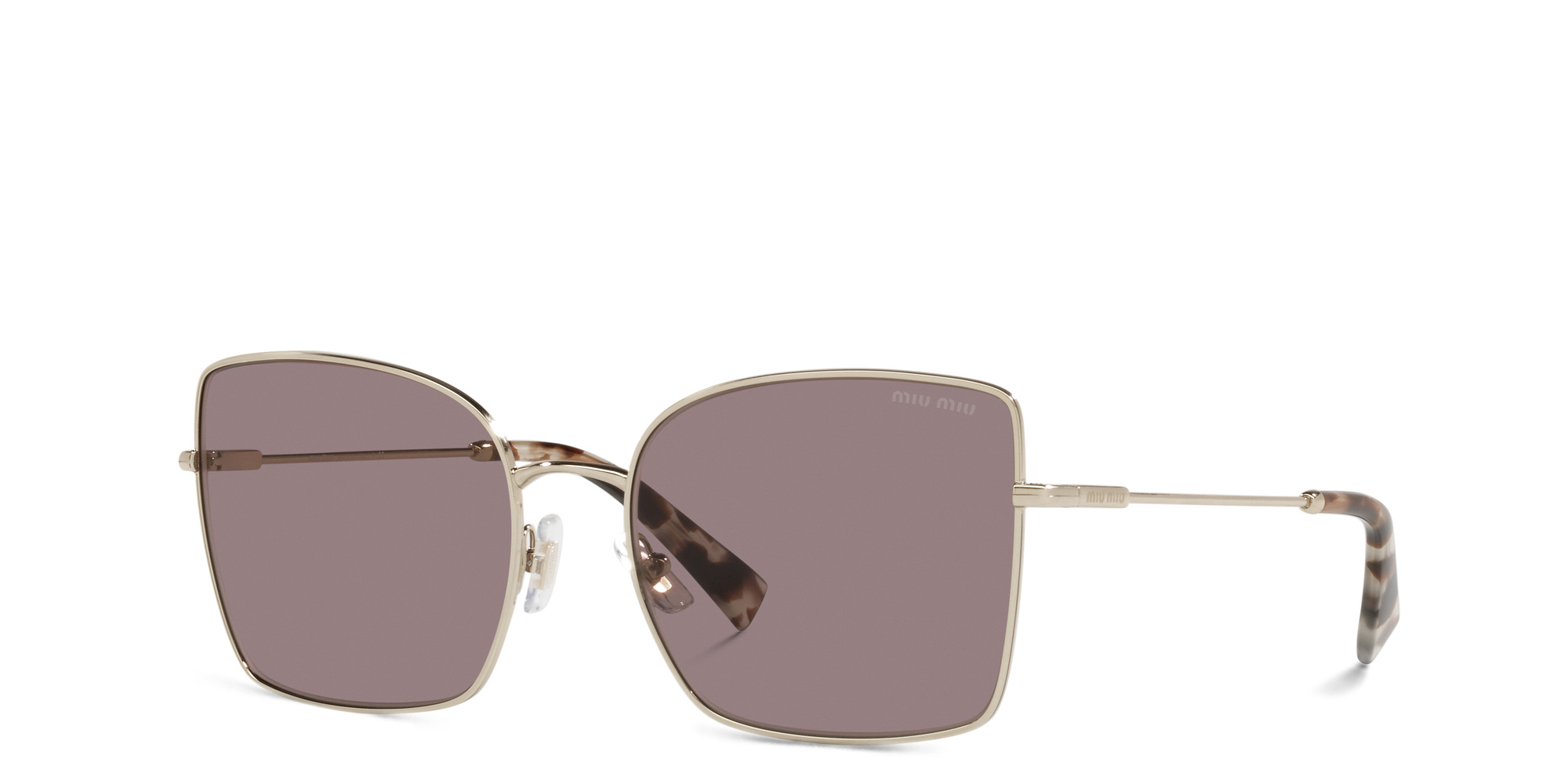 MIU MIU Cat Eye Sunglasses in Pale Gold – Product Photo 2