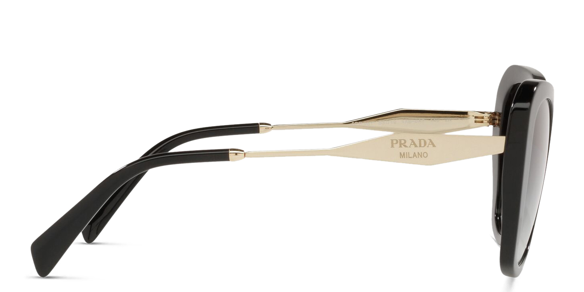 Shop PRADA Cat Eye Sunglasses in Black online.