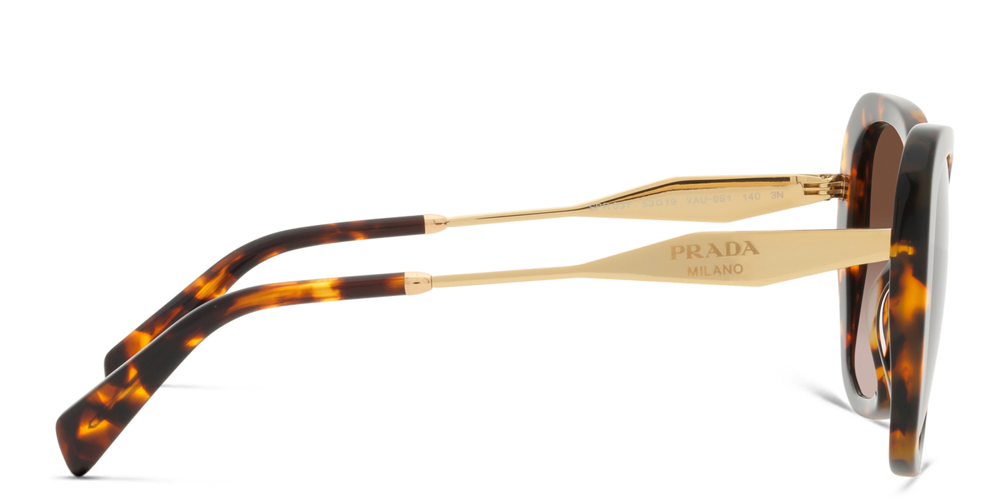 Shop PRADA Cat-Eye Sunglasses in Honey Tortoise online.