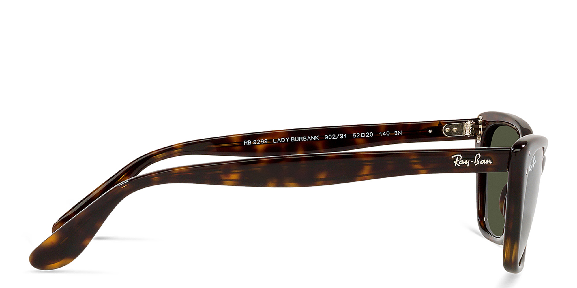 نظارات شمسية ليدي بوربانك طراز كات آي من راي بان بلون مموه - صورة المنتج 3