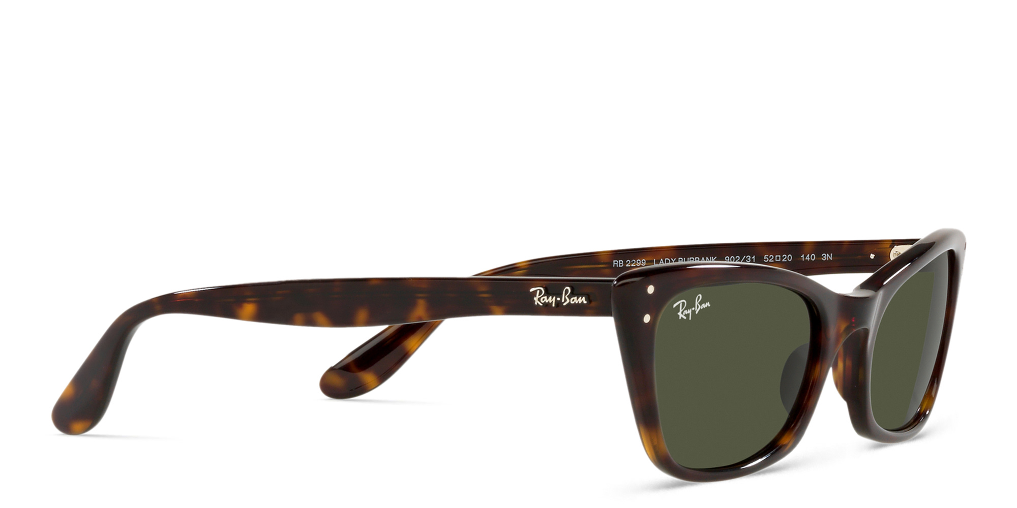 Ray-Ban Lady Burbank Cat-Eye Sunglasses in Havana – Product Photo 4