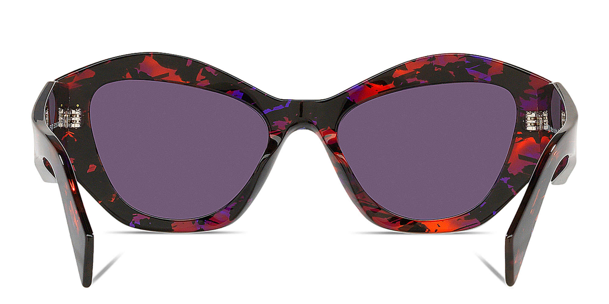 PRADA Cat-Eye Sunglasses in Abstract Orange – Product Photo 4