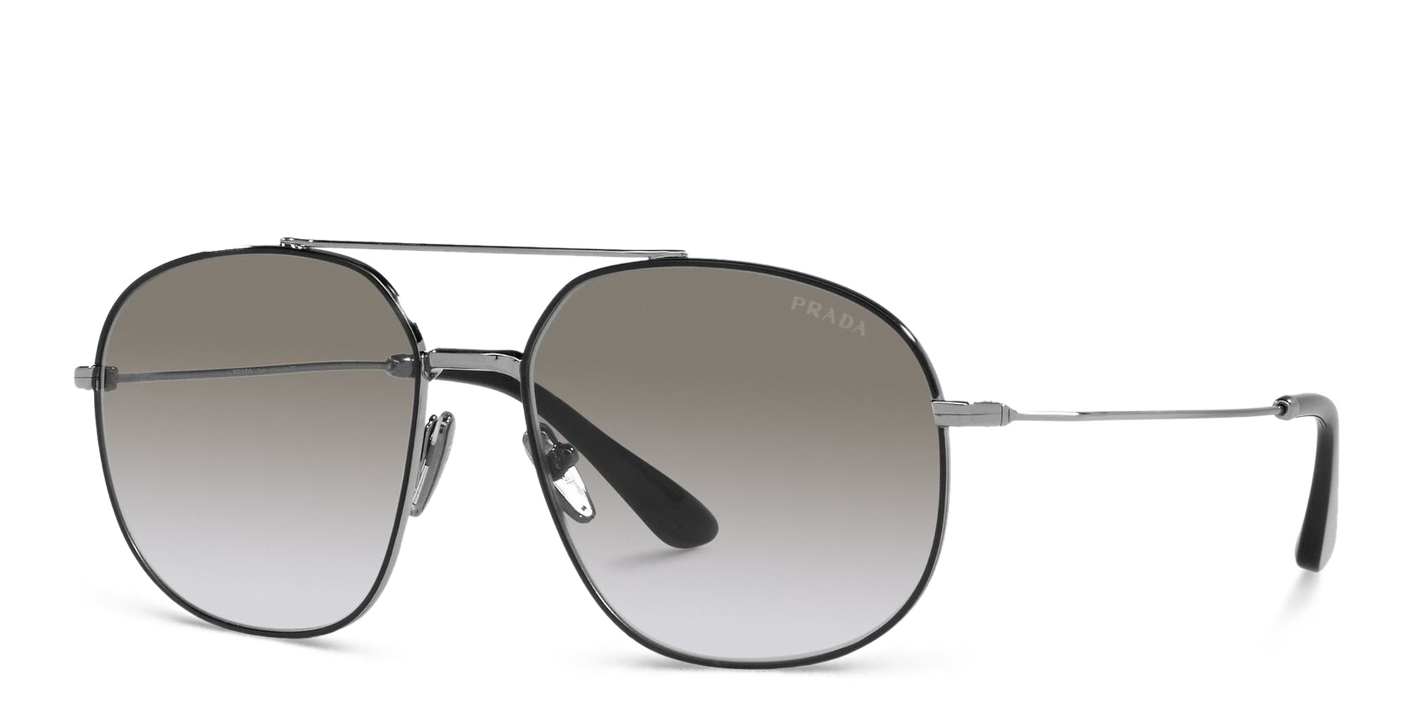 PRADA Aviator Sunglasses in Black – Product Photo 2