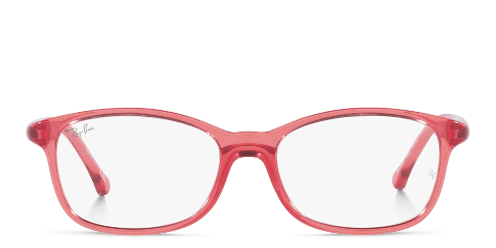 Shop Ray-Ban Junior Kids Rectangle Eyeglasses in Pink online.