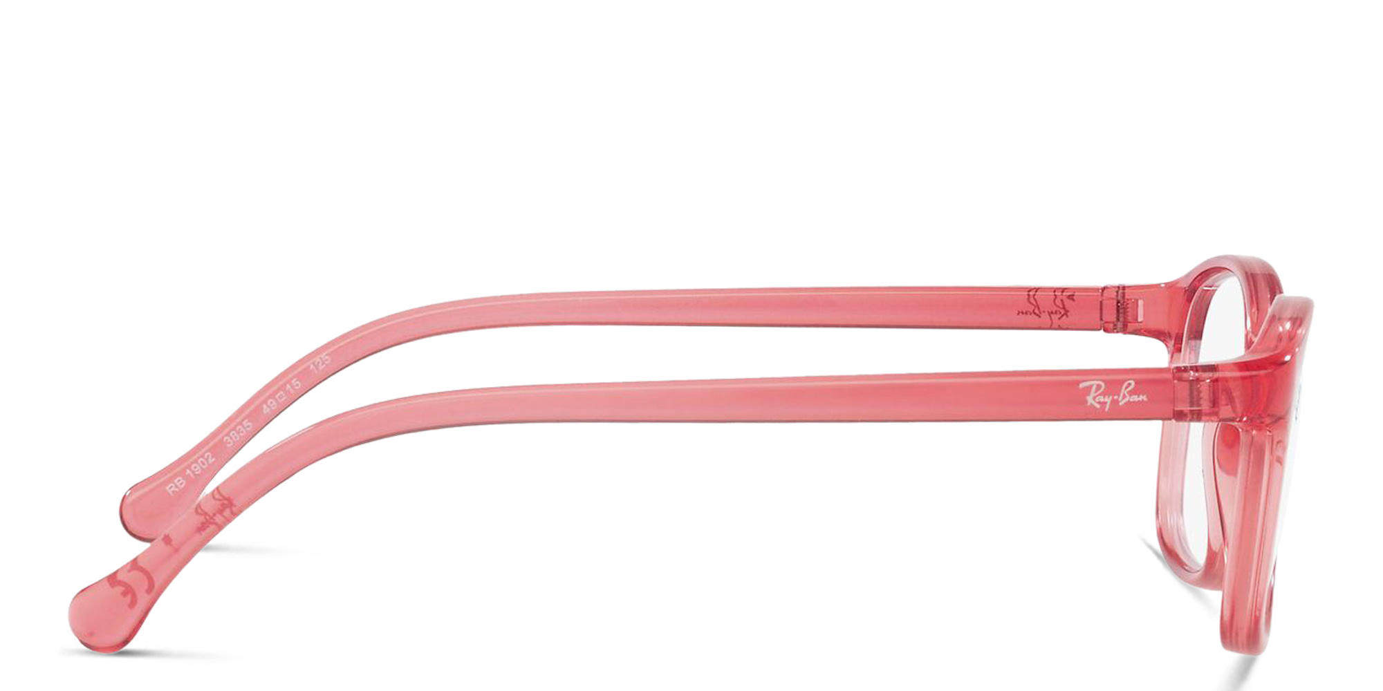 Shop Ray-Ban Junior Kids Rectangle Eyeglasses in Pink online.