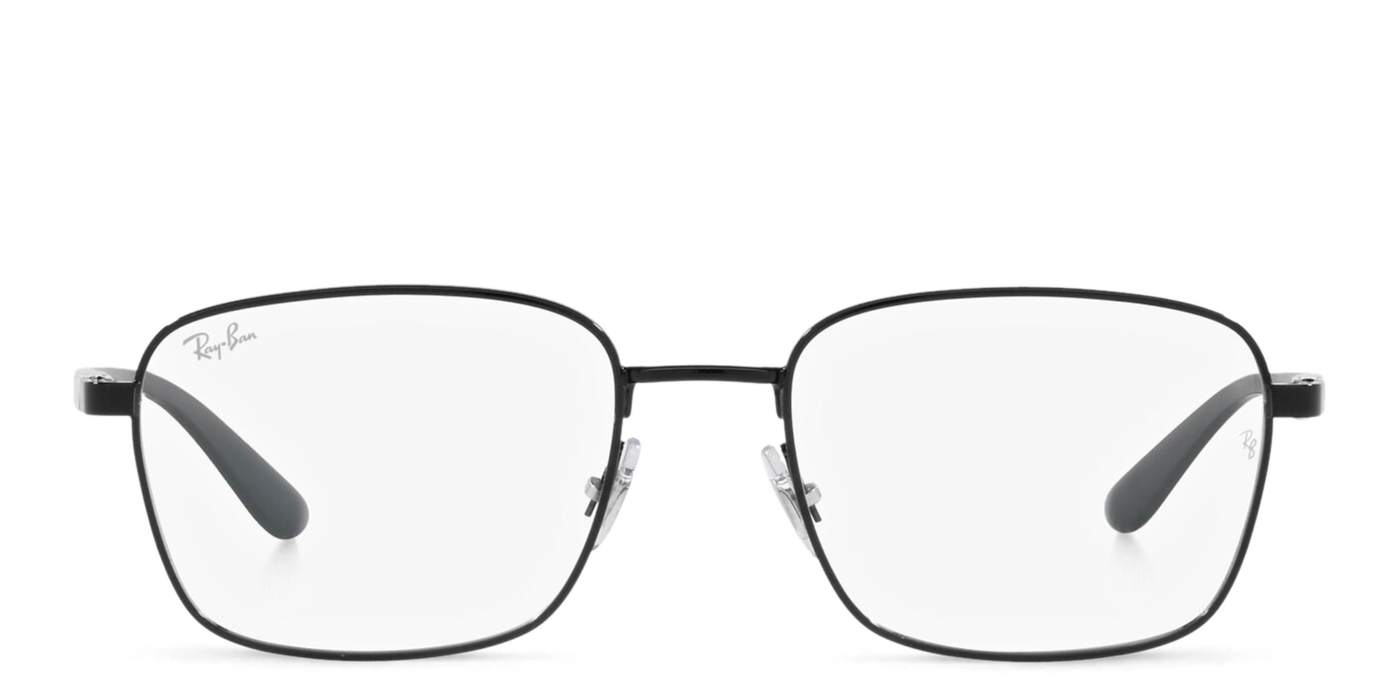 Shop Ray-Ban Square Eyeglasses in Black online.