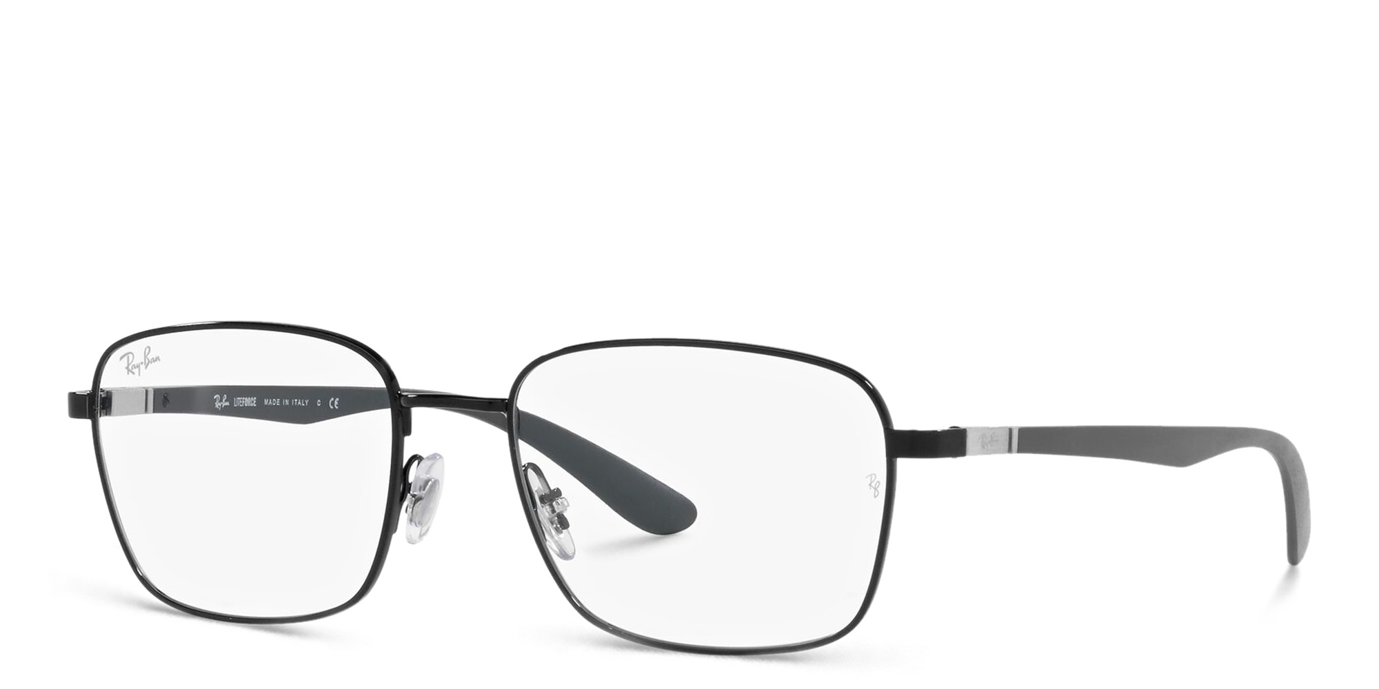 Shop Ray-Ban Square Eyeglasses in Black online.