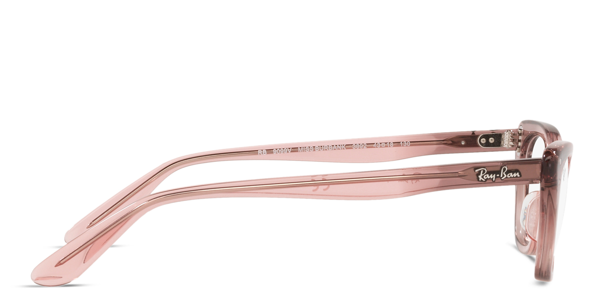 Shop Ray-Ban Junior Kids Cat-Eye Eyeglasses in Transparent Pink online.