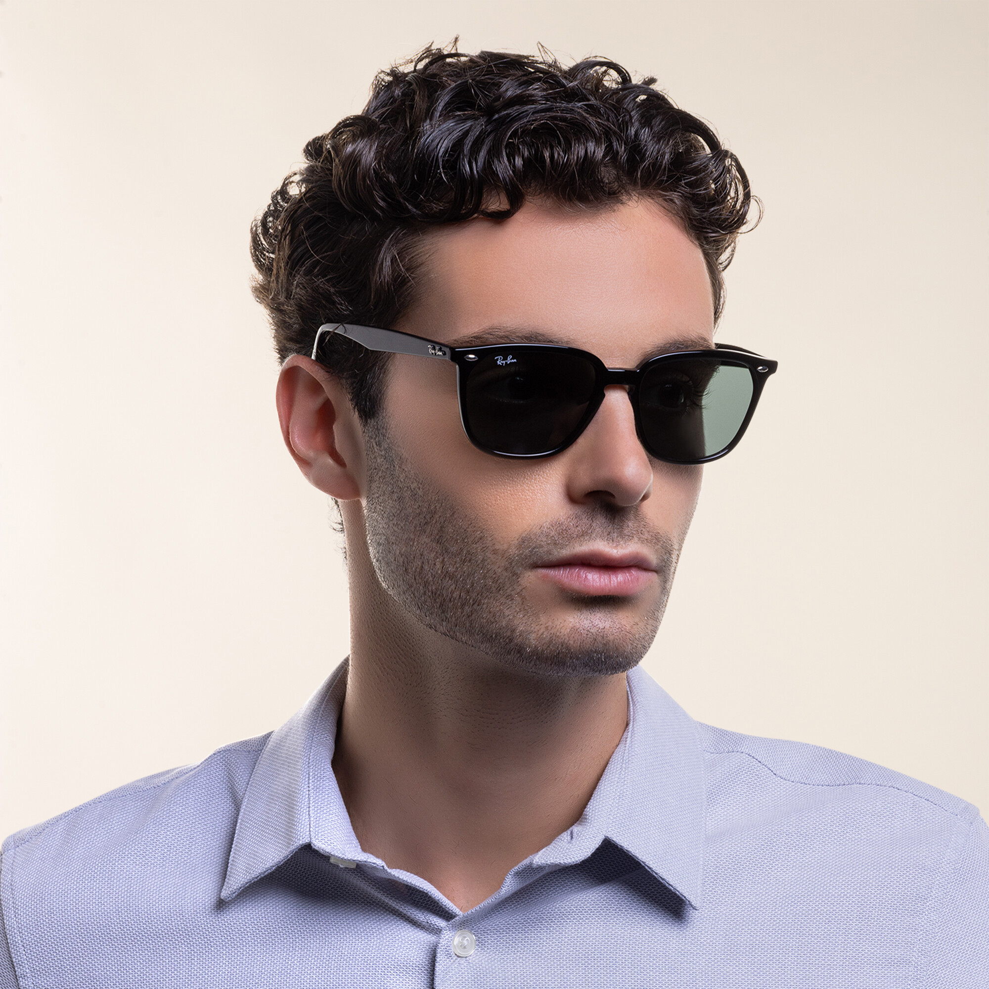 Ray-Ban Square Sunglasses in Black – Product Photo 6