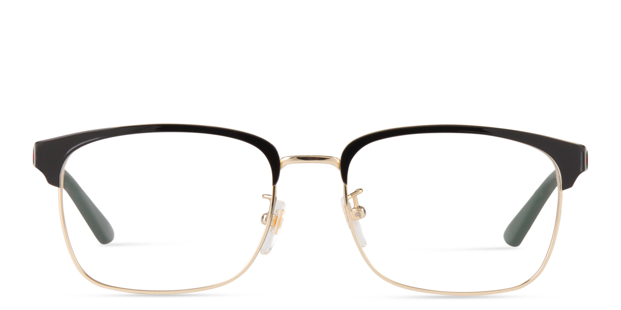 GUCCI Wide Rectangle Eyeglasses in Black – Product Photo 1