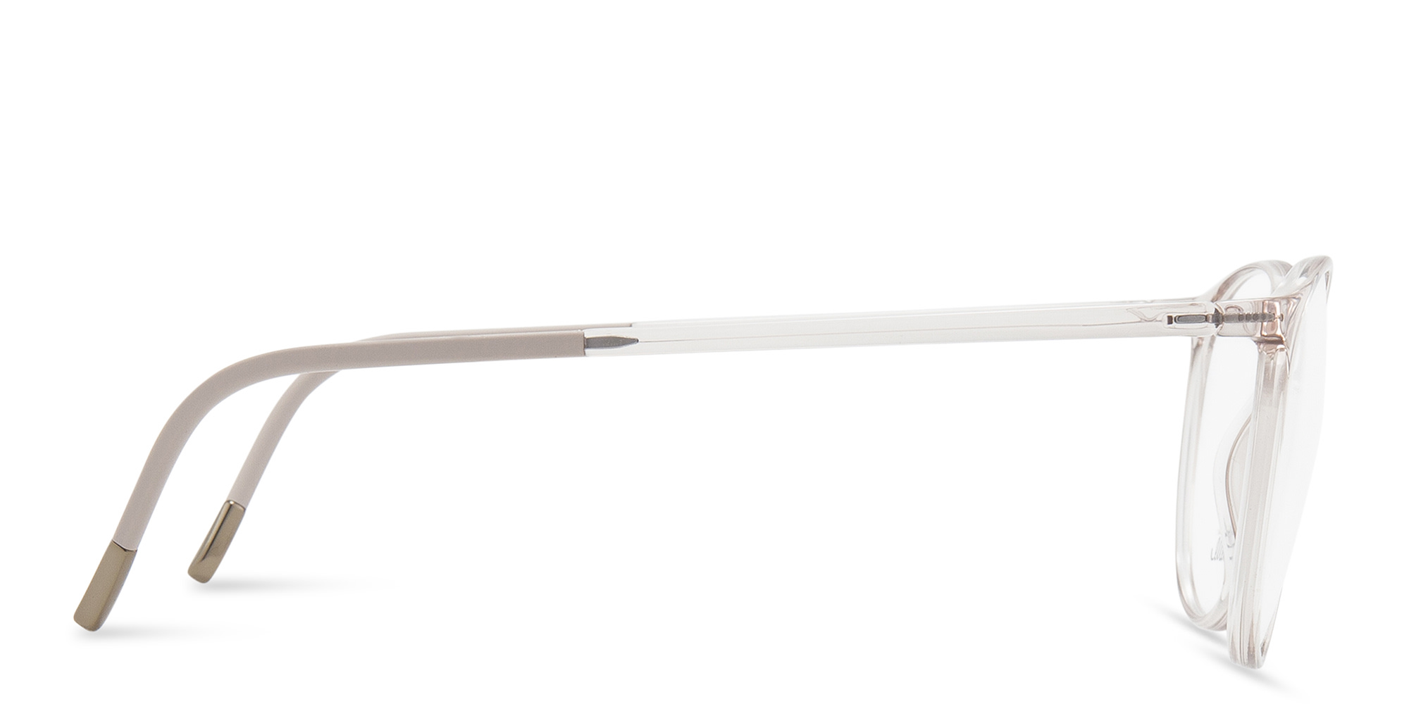 Shop Silhouette Round Eyeglasses in Clear online.