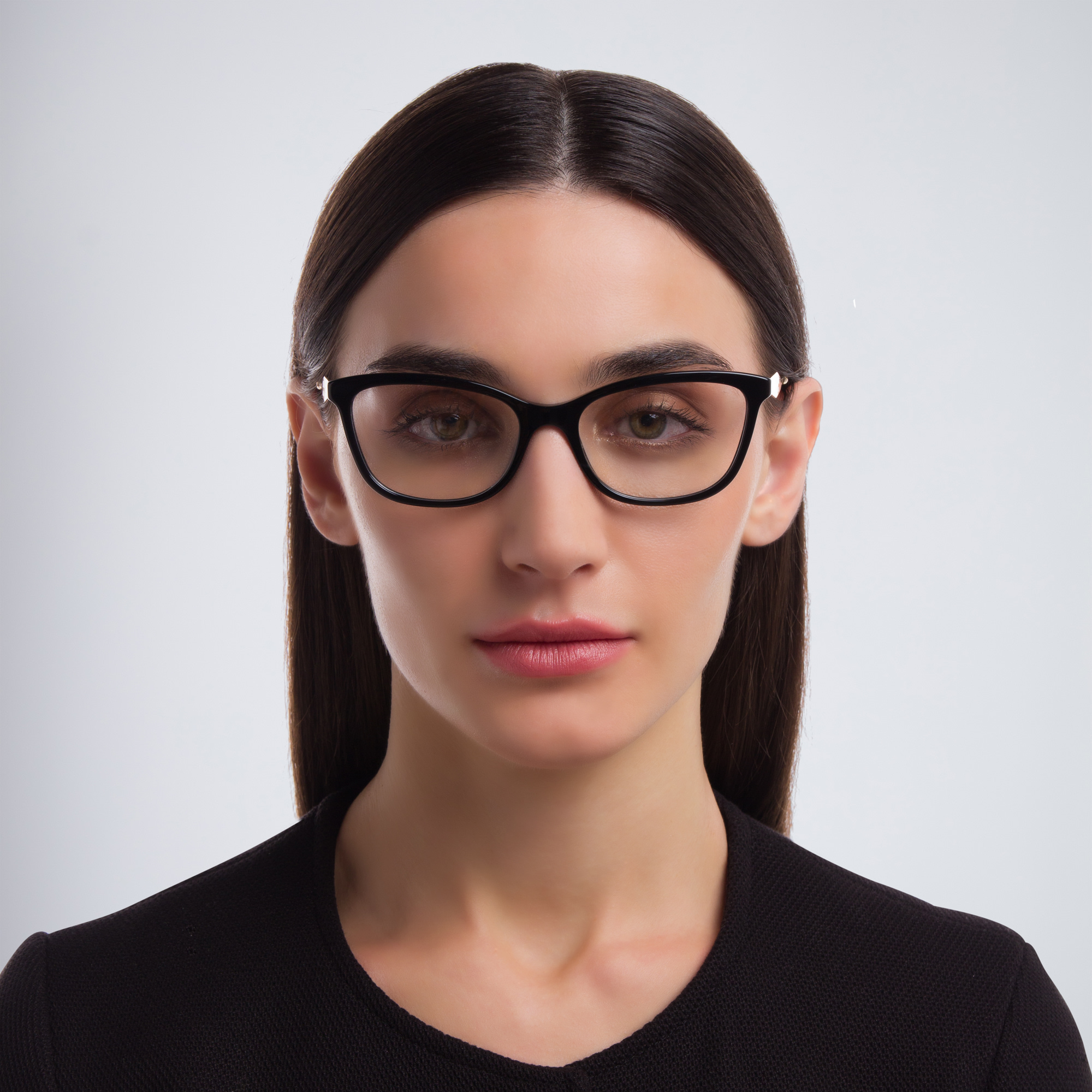 نظارة طبية بإطار كات آي من برادا بلون أسود - صورة المنتج 4