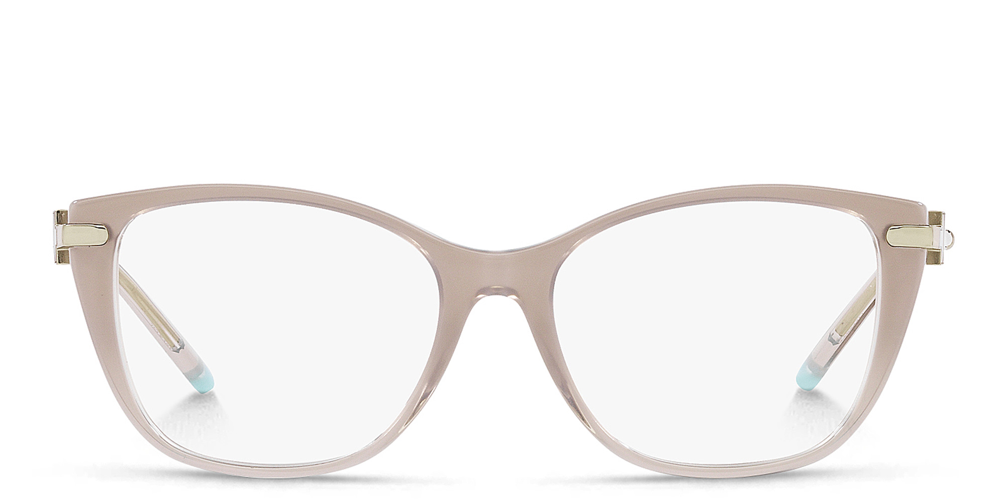 Shop TIFFANY Butterfly Eyeglasses in Beige online.