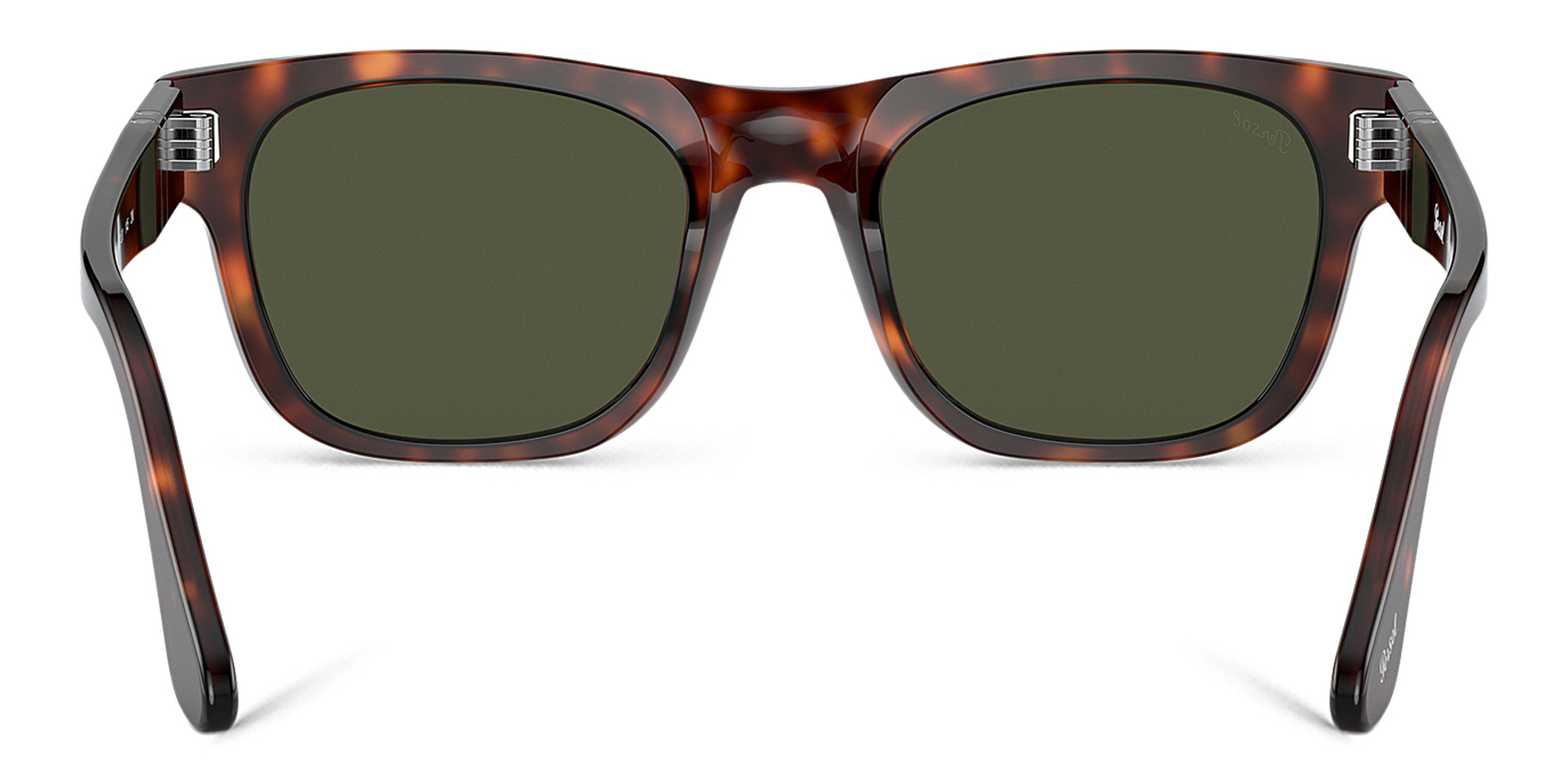 Shop PERSOL Unisex Rectangle Sunglasses in Havana online.