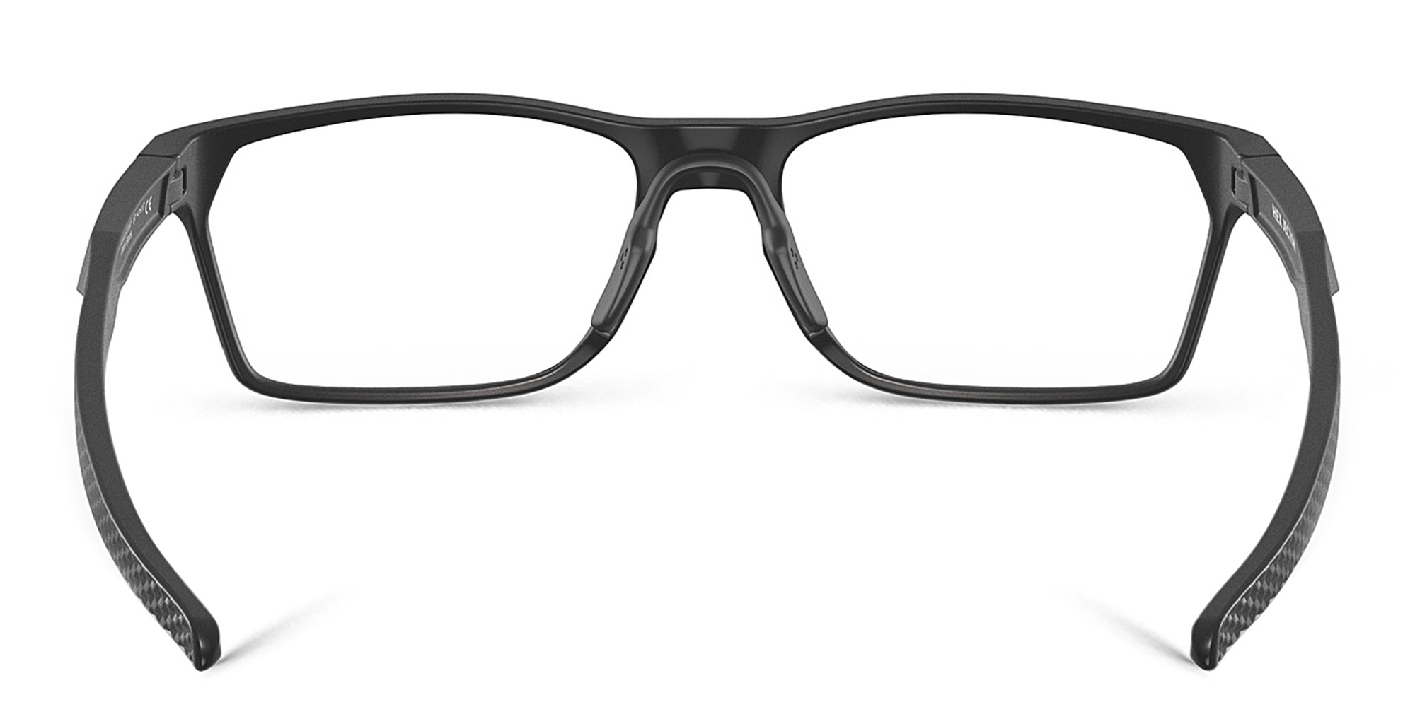 Oakley Wide Rectangle Eyeglasses in Satin Black – Product Photo 4