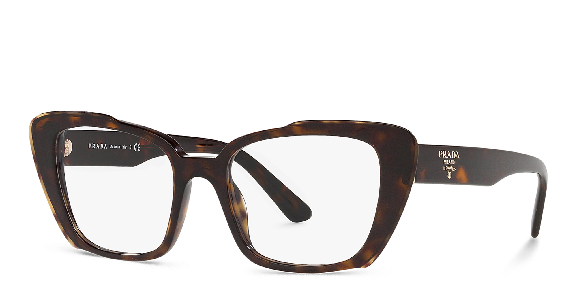 PRADA Cat-Eye Eyeglasses in Brown – Product Photo 2