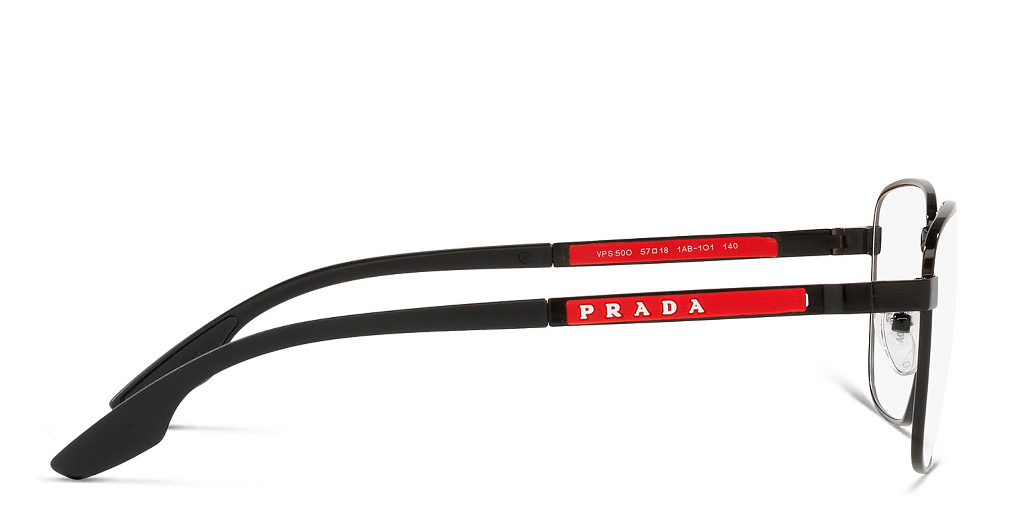 Prada Linea Rossa Pillow Eyeglasses in Black – Product Photo 3