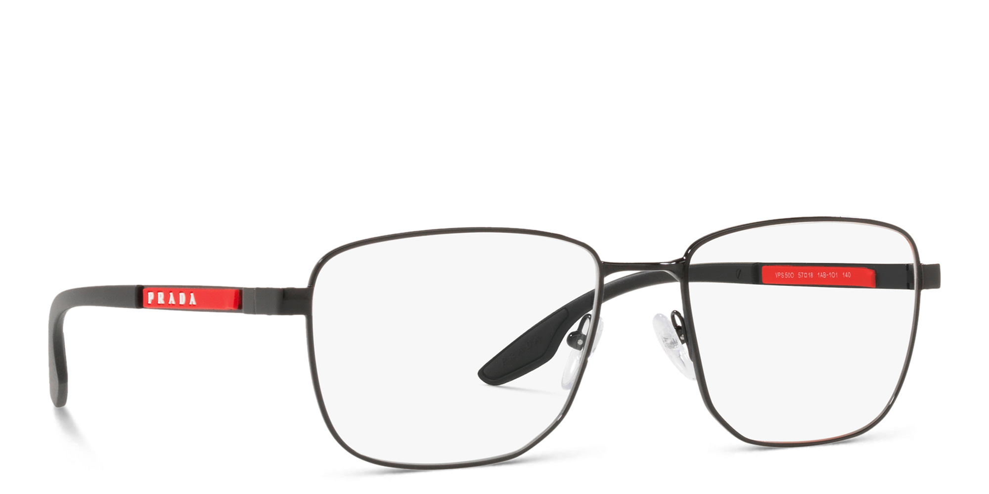 Prada Linea Rossa Pillow Eyeglasses in Black – Product Photo 4