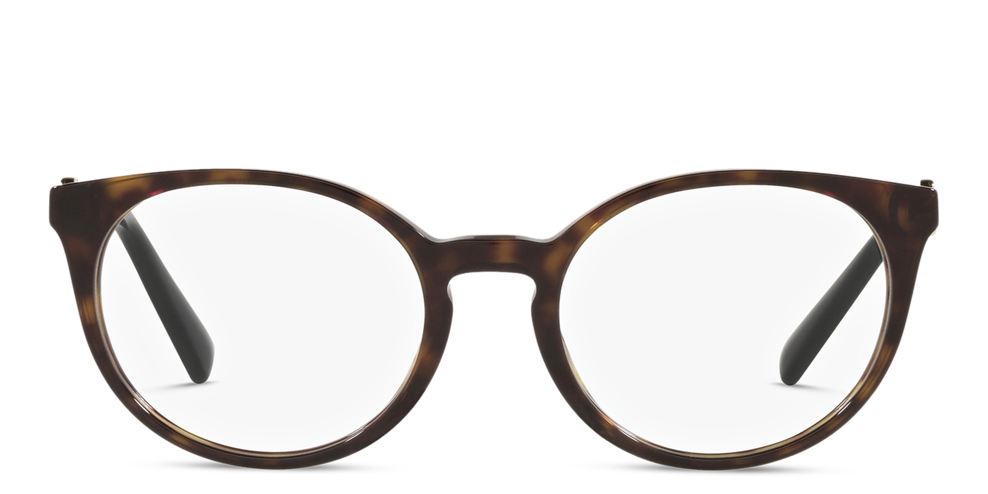 VALENTINO Round Eyeglasses in Havana – Product Photo 1