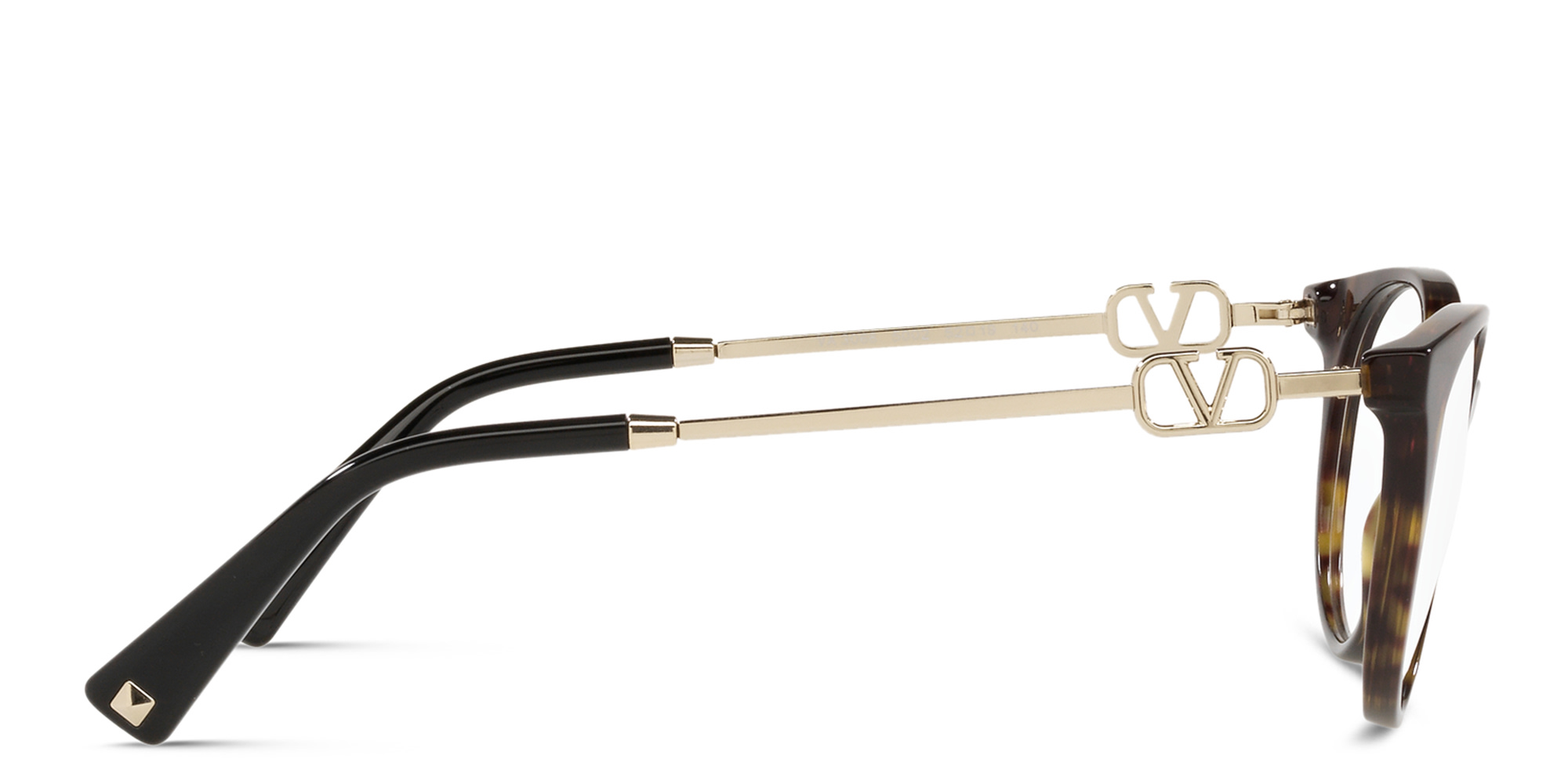 VALENTINO Round Eyeglasses in Havana – Product Photo 3