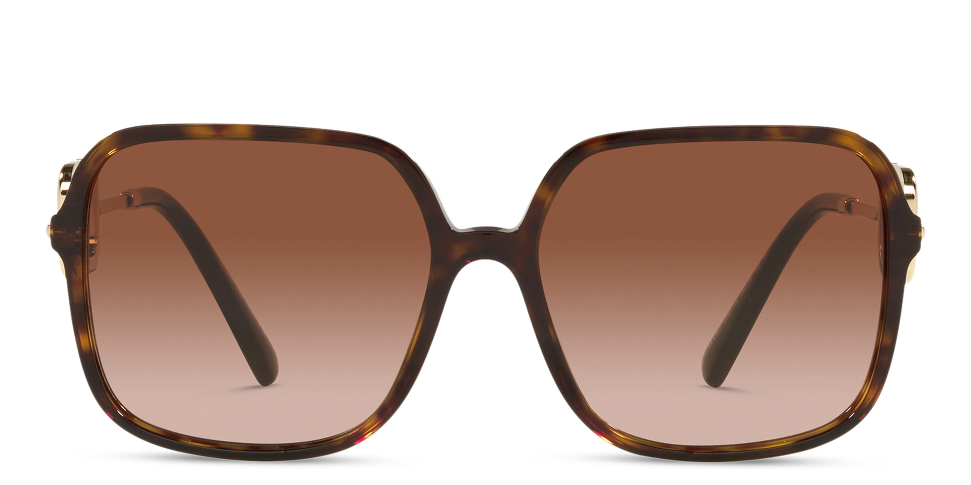 VALENTINO Oversized Square Sunglasses in Havana – Product Photo 1