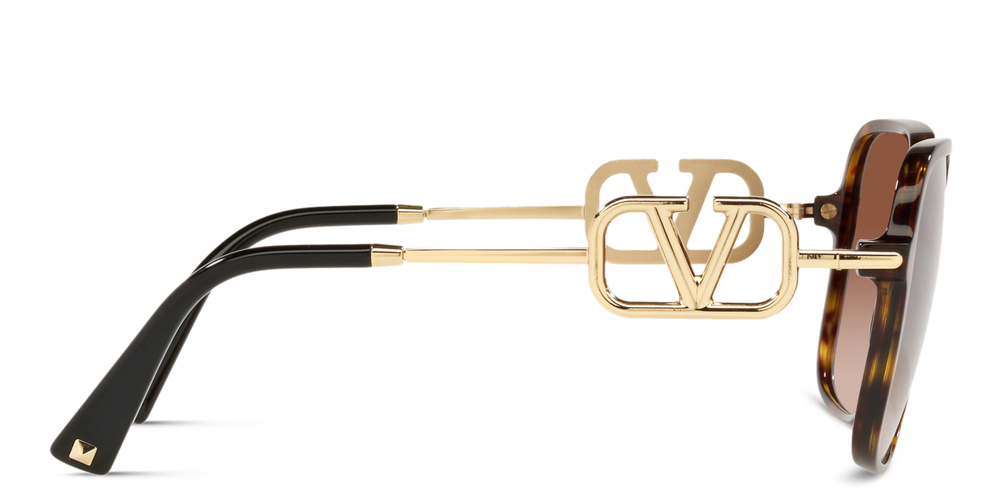 VALENTINO Oversized Square Sunglasses in Havana – Product Photo 3