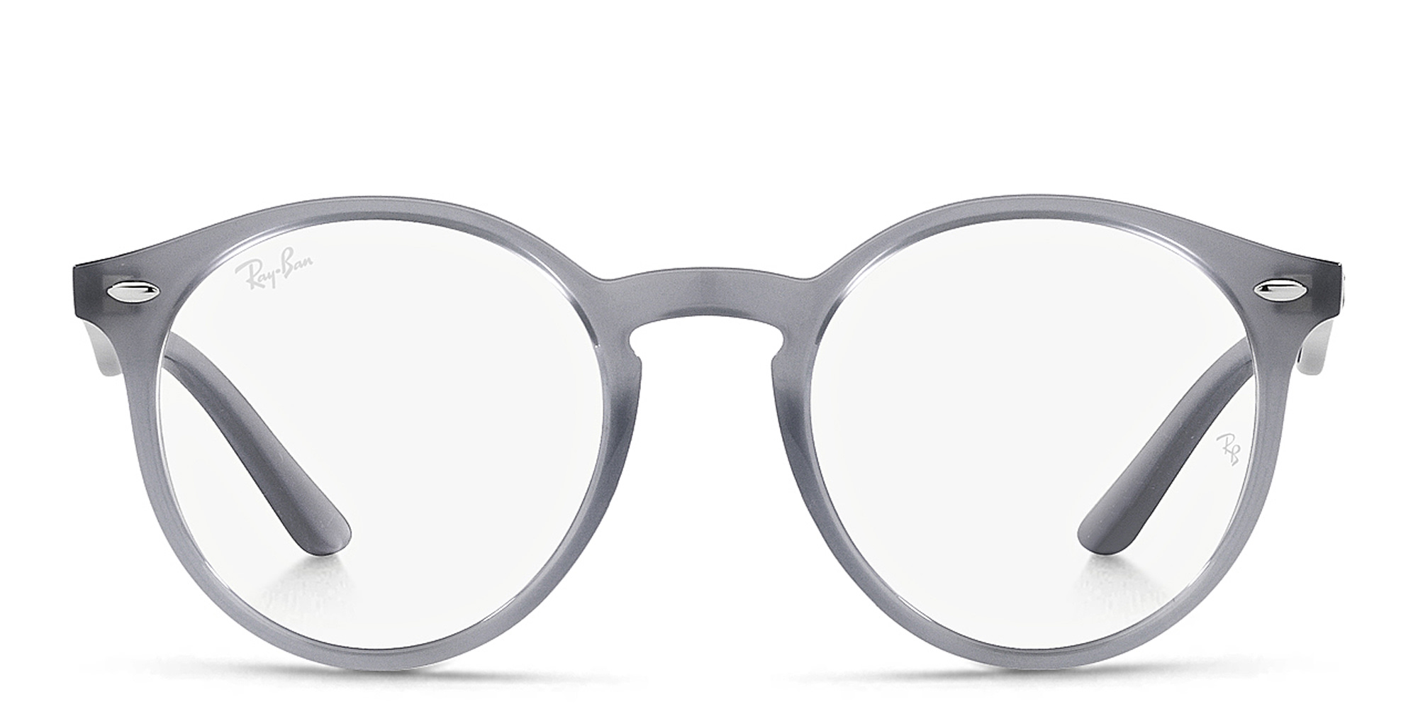 Shop Ray-Ban Junior Kids Round Eyeglasses in Opal Blue online.