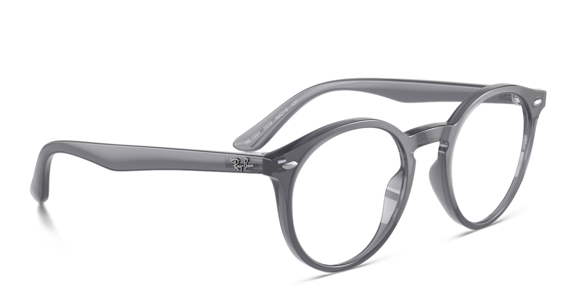 Shop Ray-Ban Junior Kids Round Eyeglasses in Opal Blue online.