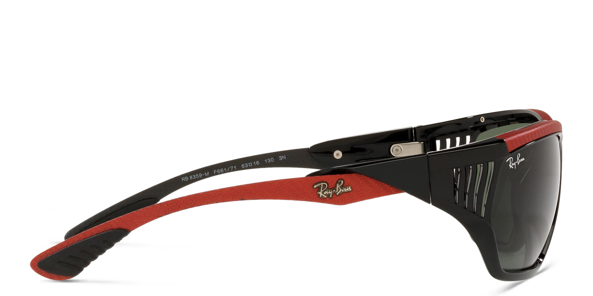 Ray-Ban Clubmaster Irregular Sunglasses in Black – Product Photo 3