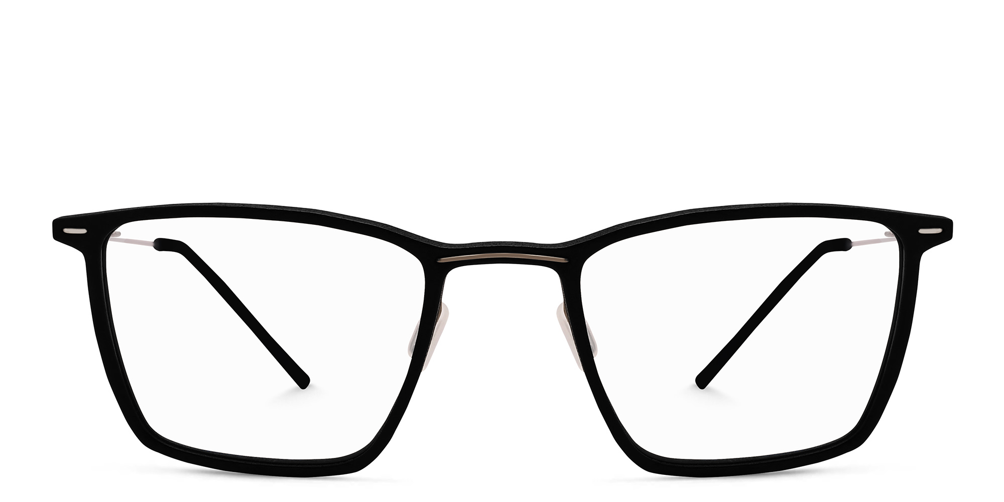 Shop MONOGRAM Rectangle Eyeglasses in Matte Black online.