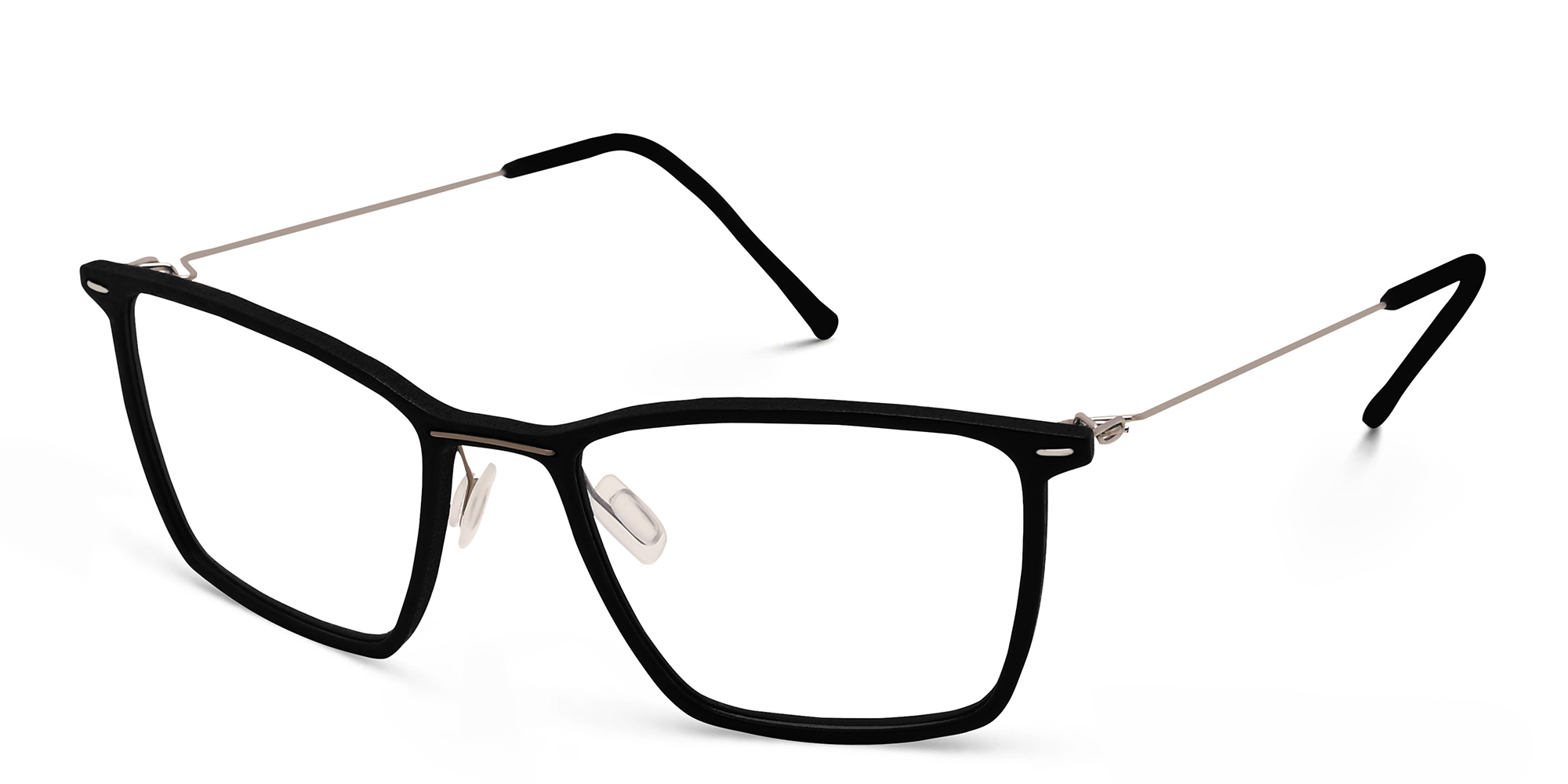 Shop MONOGRAM Rectangle Eyeglasses in Matte Black online.