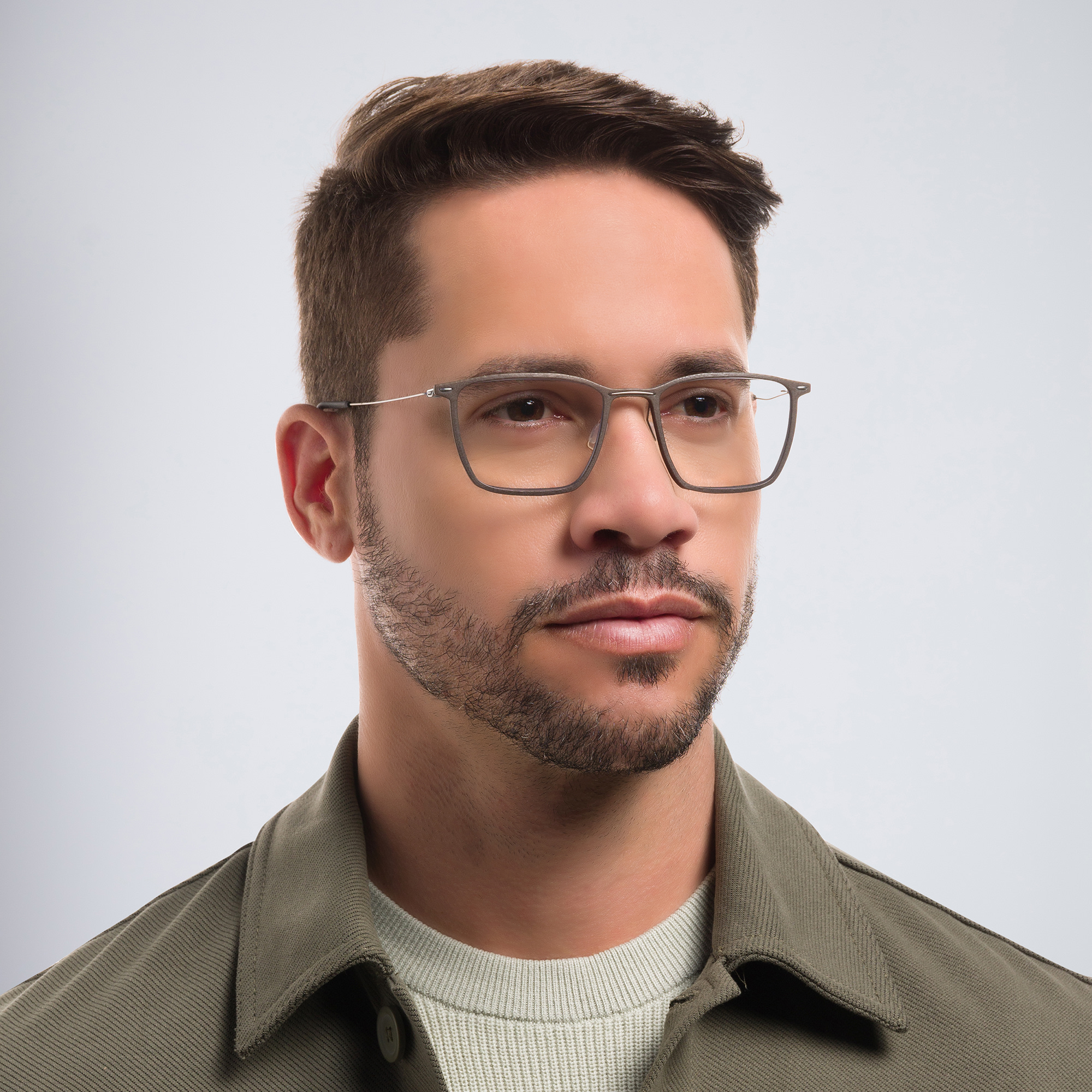 MONOGRAM Rectangle Eyeglasses in Grey – Product Photo 5