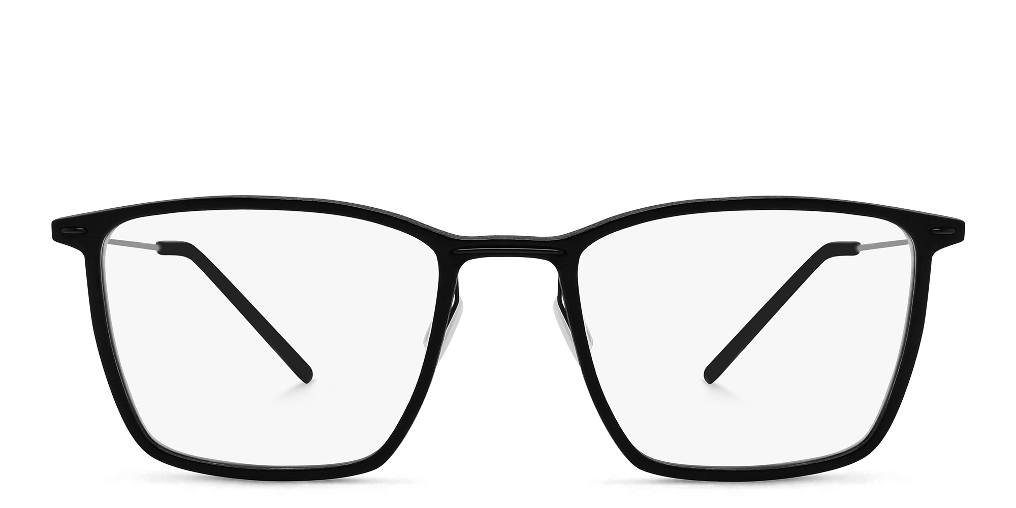 Shop MONOGRAM Square Eyeglasses in Black online.