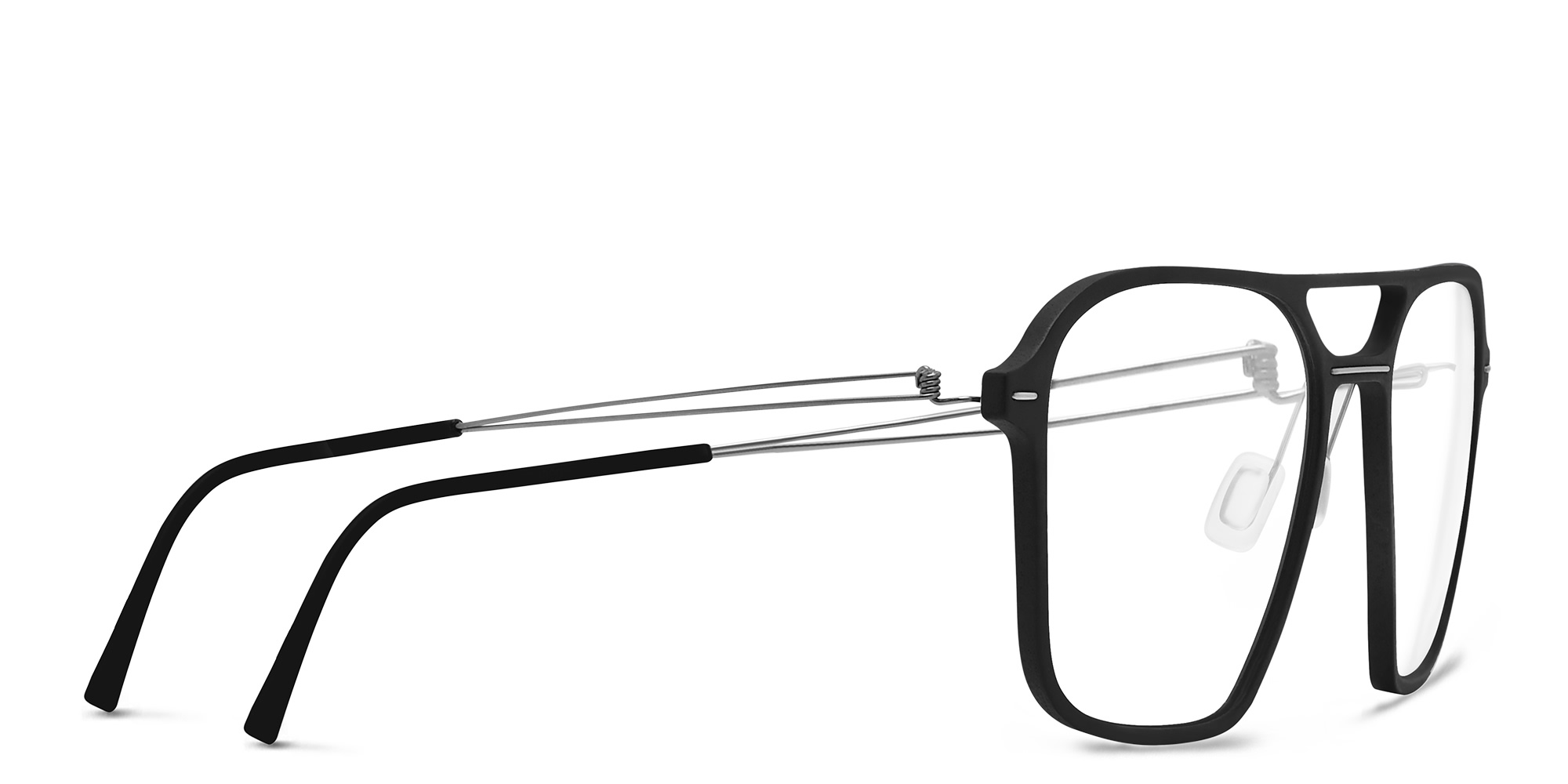 MONOGRAM Square Eyeglasses in Black – Product Photo 3