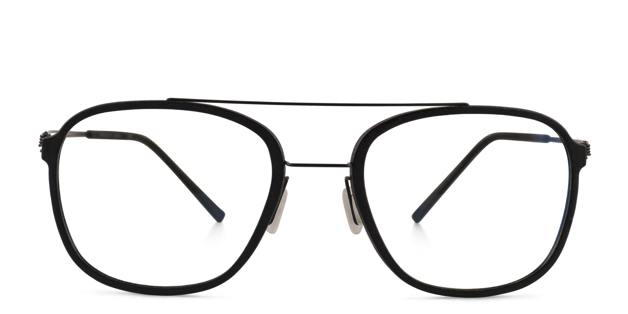 MONOGRAM Unisex Square Eyeglasses in Black – Product Photo 1