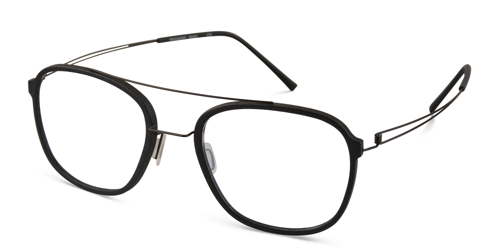 MONOGRAM Unisex Square Eyeglasses in Black – Product Photo 2