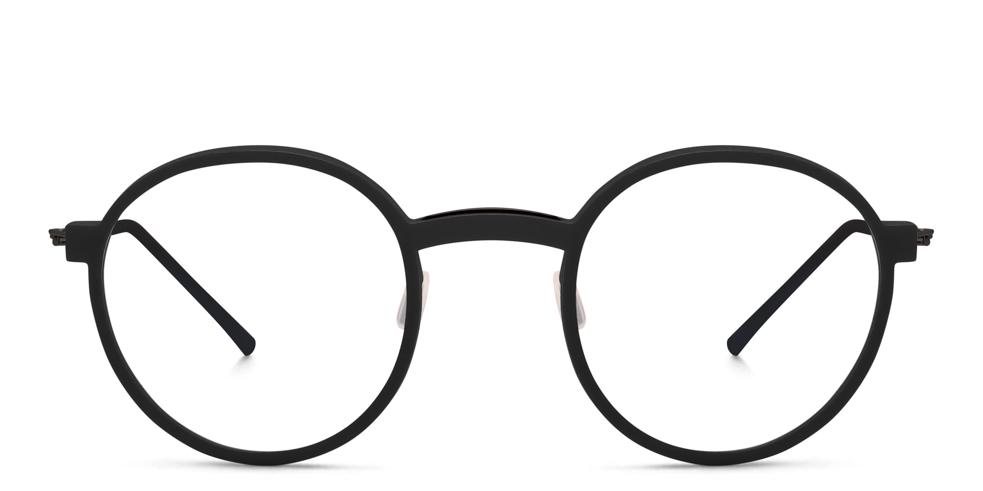 MONOGRAM Unisex Round Eyeglasses in Black – Product Photo 1
