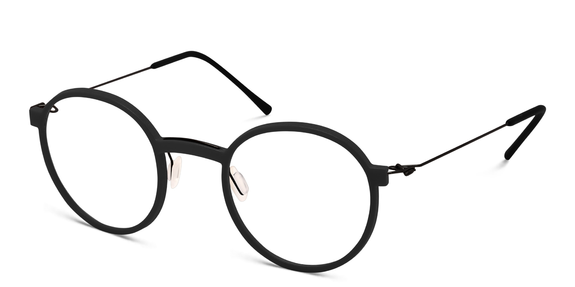 MONOGRAM Unisex Round Eyeglasses in Black – Product Photo 2