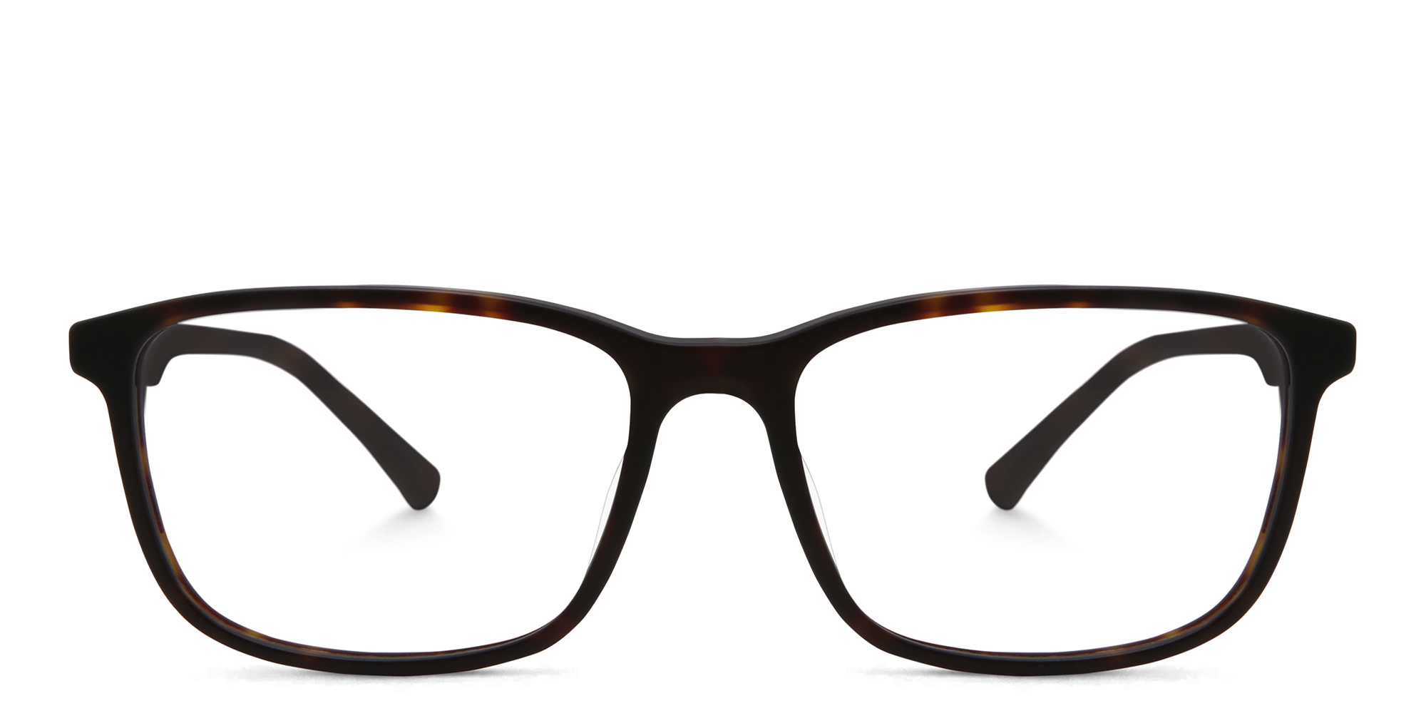 EYE'M Wide Rectangle Eyeglasses in Havana – Product Photo 1