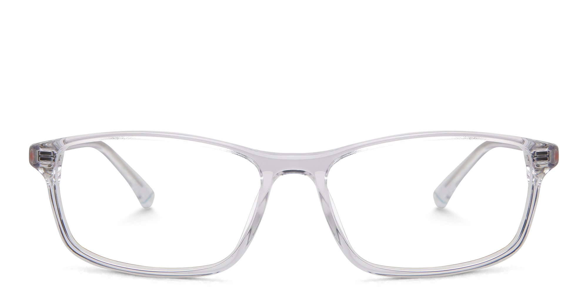 Shop EYE'M Rectangle Eyeglasses in Clear online.