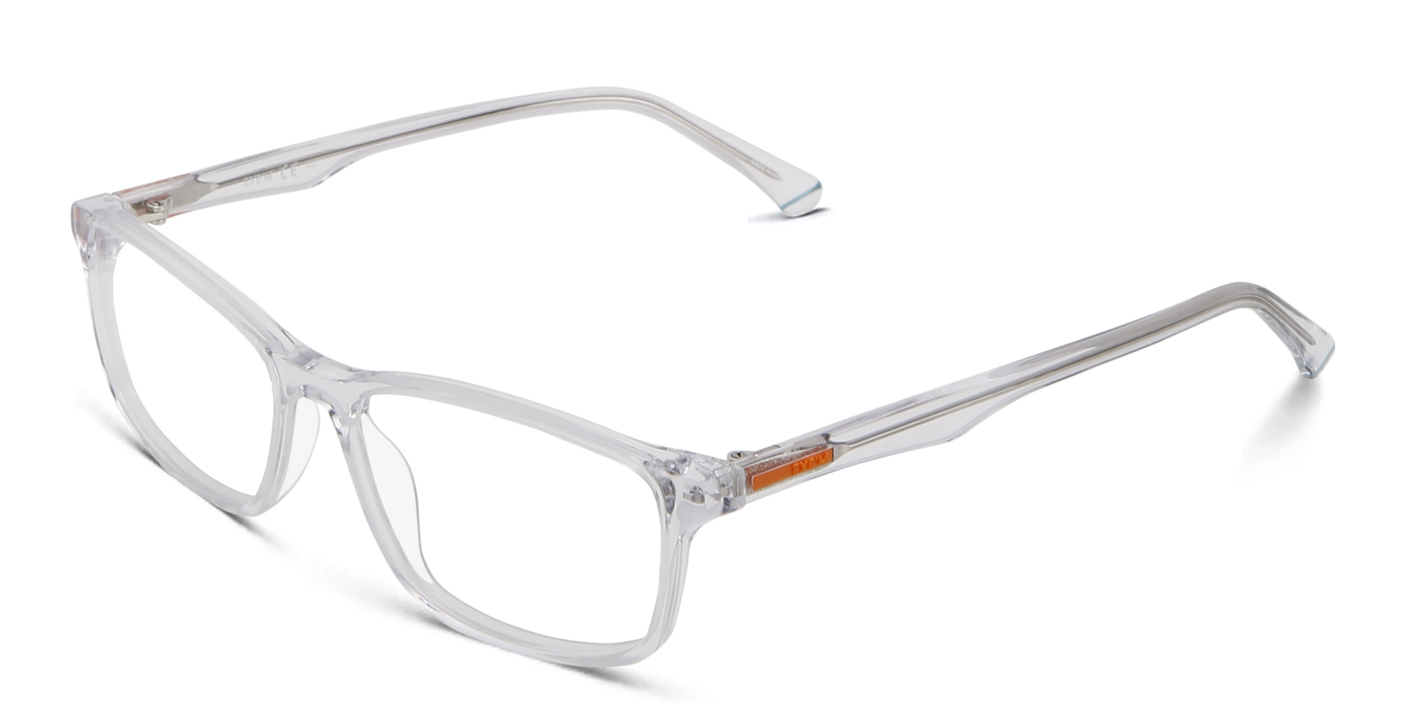 Shop EYE'M Rectangle Eyeglasses in Clear online.