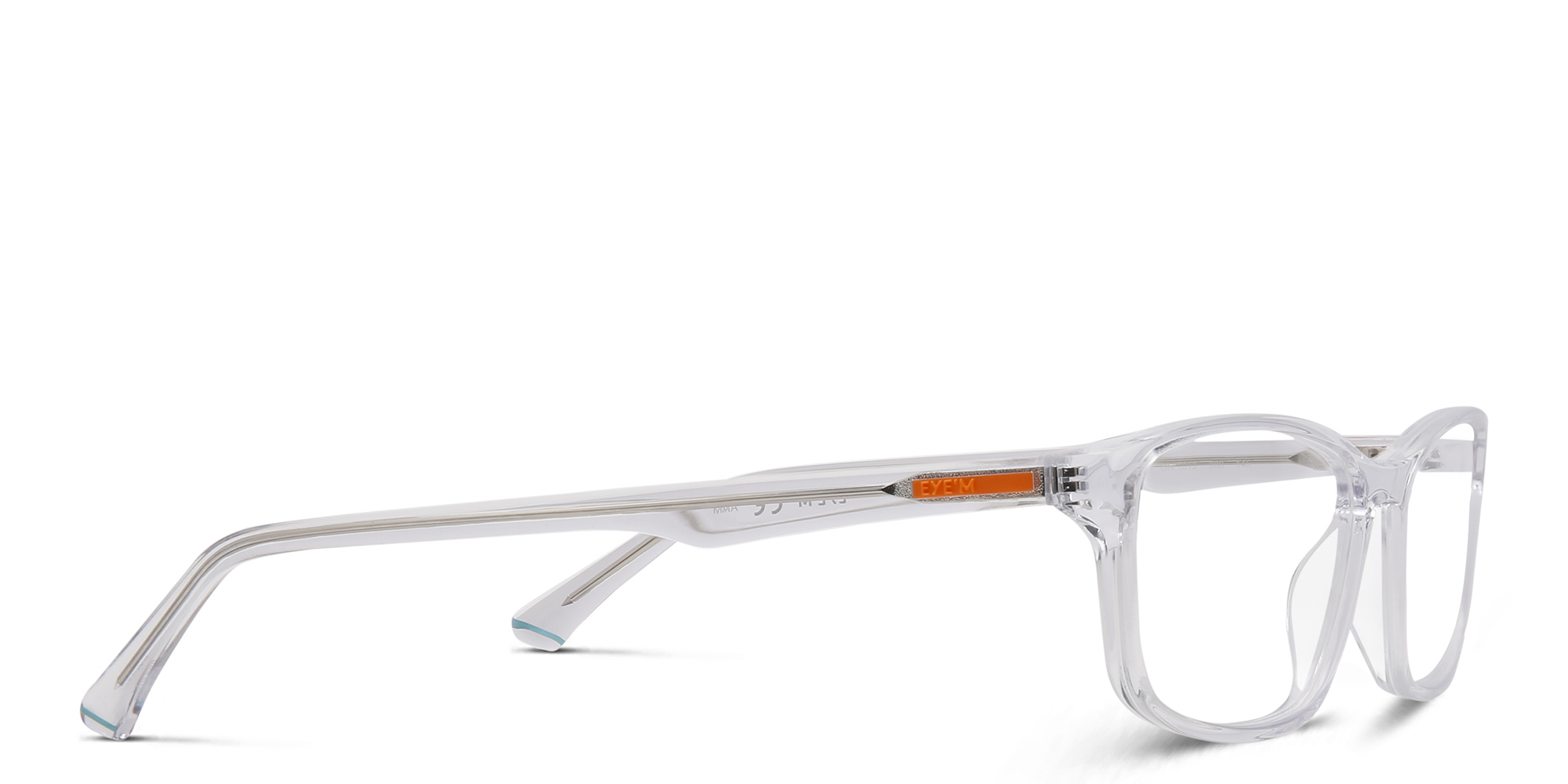 Shop EYE'M Rectangle Eyeglasses in Clear online.