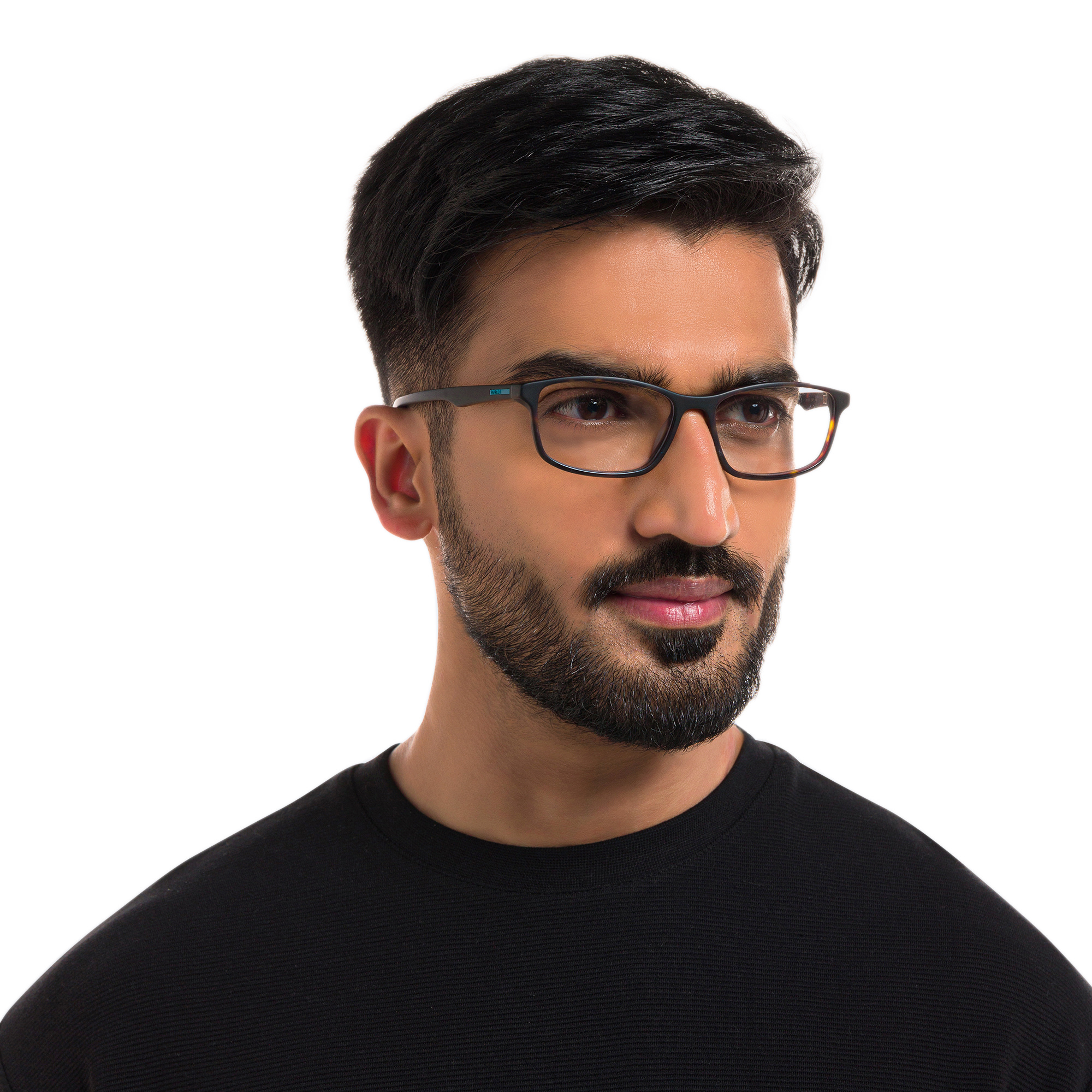 Shop EYE'M Rectangle Eyeglasses in Havana online.