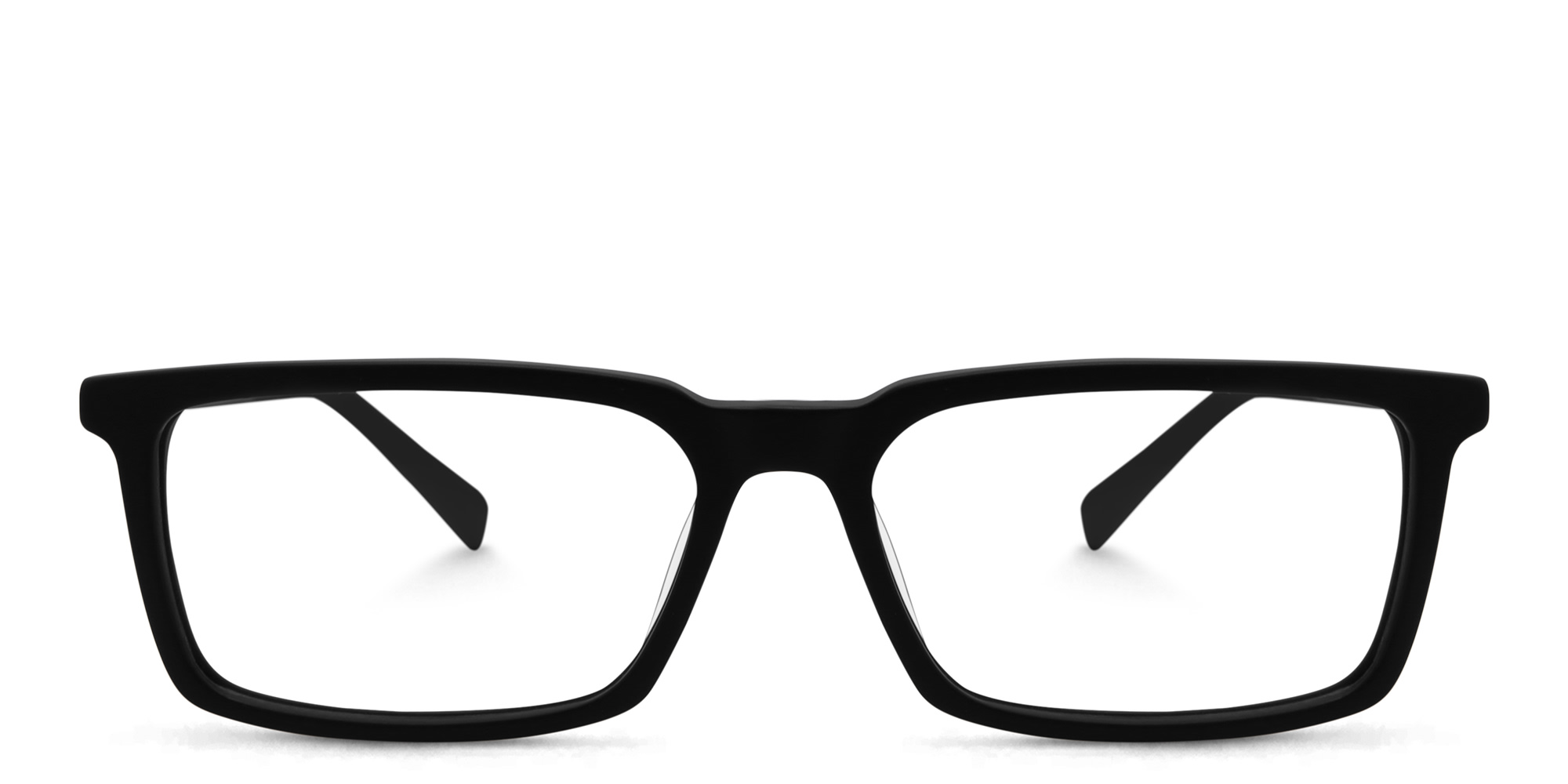 EYE'M Rectangle Eyeglasses in Black – Product Photo 1