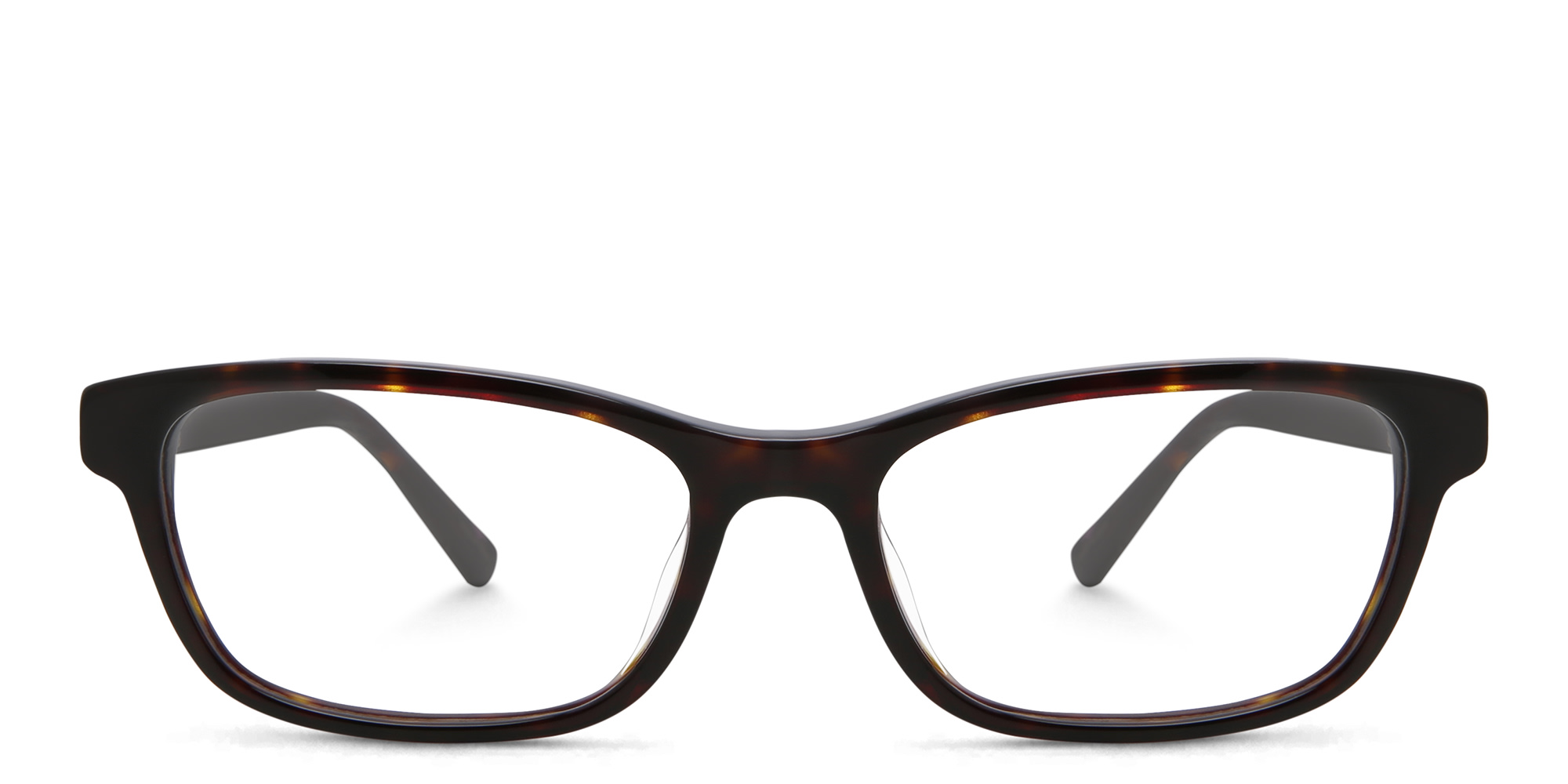 EYE'M Rectangle Eyeglasses in Brown – Product Photo 1
